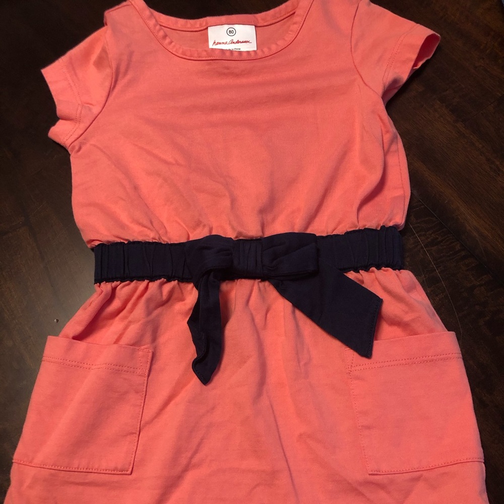 Hanna Andersson cotton dress with belted waist